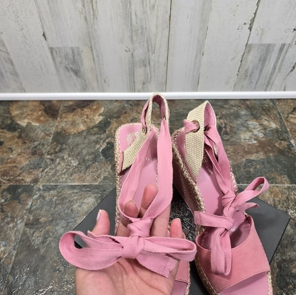 Vince camuto Bendsen pretty pink braided wedges women's size 11 - Picture 8 of 14